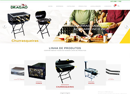 Print do site de nosso cliente metalurgica dragao.